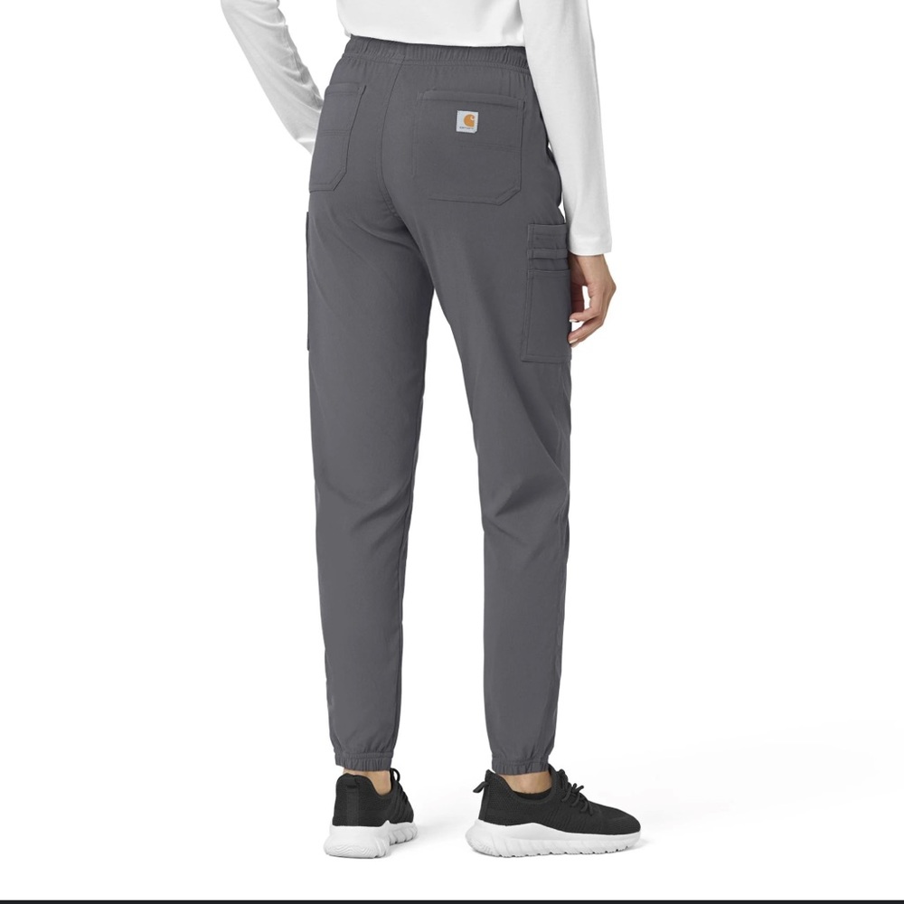 Carhartt Rugged Flex Slim Leg Scrub Pant Grey - Picture 2 of 8